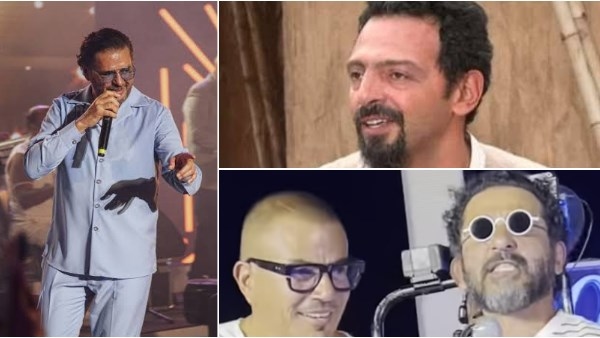 جنازة تيمور تيمور.. أحمد حلمي وعمرو يوسف يفاجئان عمرو دياب