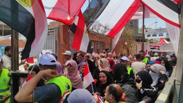 إقبال كبير من المواطنين على التصويت في انتخابات «الشيوخ» ببني سويف