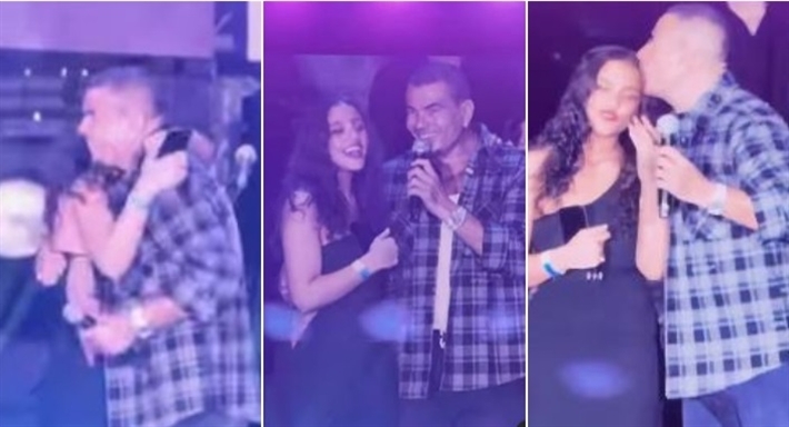 عمرو دياب بعد اعتذار ابنته جانا على عدم الغناء معه: متعلمة برا مش زي حالاتنا في مصر