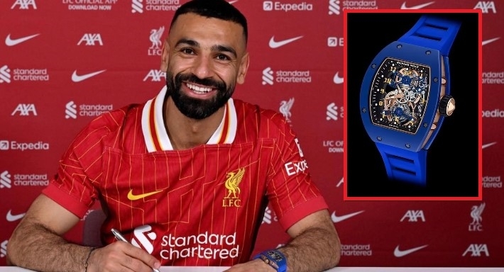 #شرطة_الموضة: محمد صلاح بساعة سعرها 49 مليون جنيه خلال تجديد عقده مع ليفربول … متوفر منها 30 قطعة فقط في العالم