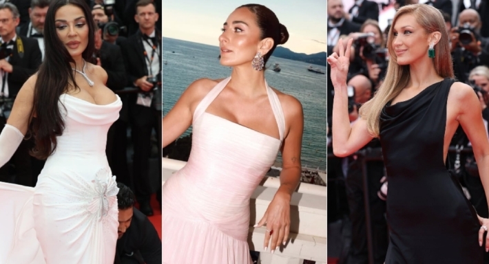 أمينة خليل ونادين نسيب نجيم وبيلا حديد من بينهم ... إطلالات مبهرة للنجوم في حفل افتتاح مهرجان "كان" السينمائي