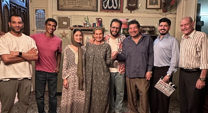 الصور الأولى من كواليس فيلم "بنات فاتن" لـ يسرا وباسم سمرة وهدى المفتي