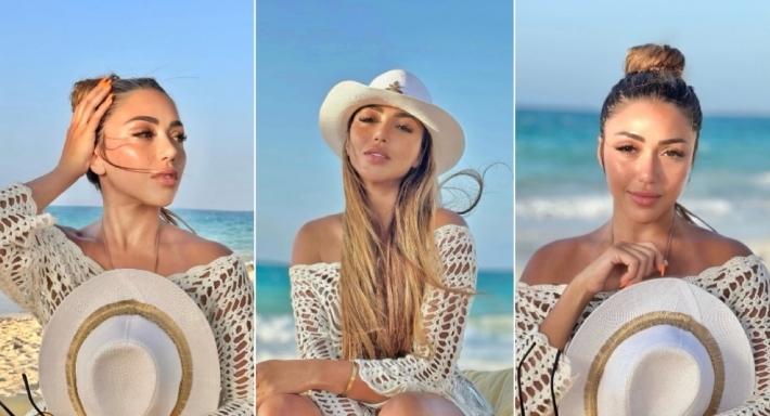 سارة سلامة تستمتع بالبحر في أحدث جلسة تصوير