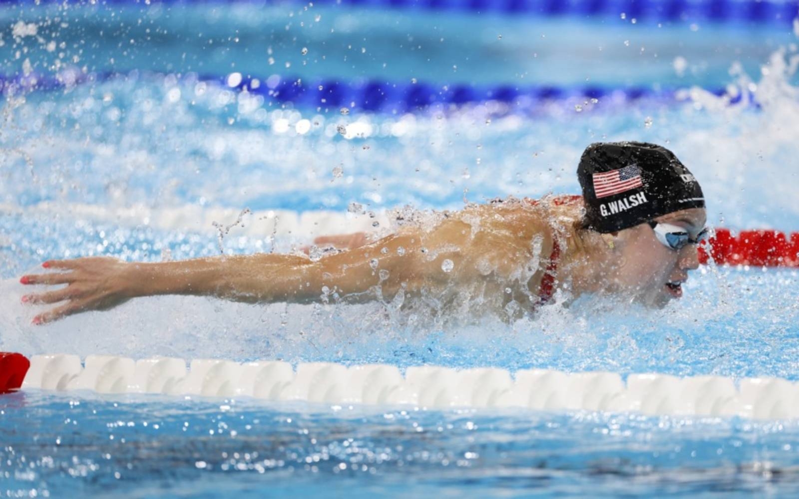 Walsh breaks 100m butterfly world record twice in one day