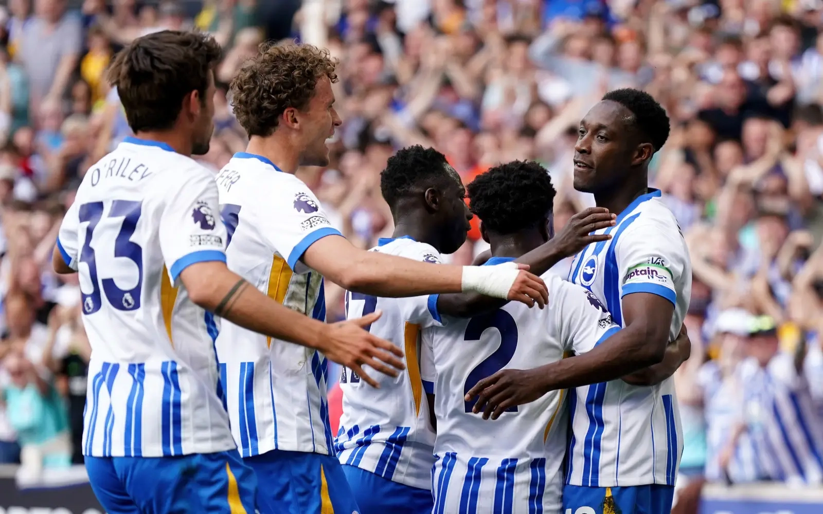 Welbeck, Gruda strike to give Brighton 2-0 win at Wolves