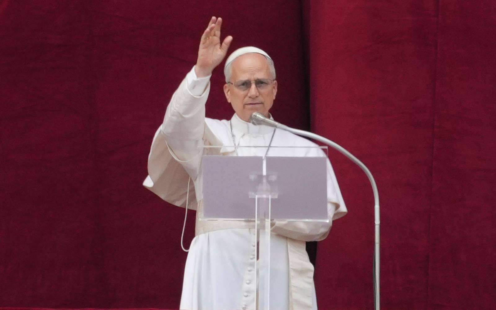 Pope Leo XIV appeals for ‘no more war' in first Sunday message