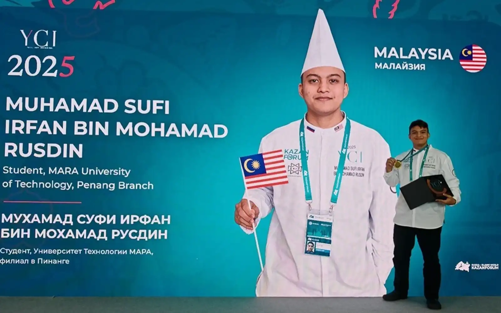 M'sian student bags gold at Young Chefs International Competition