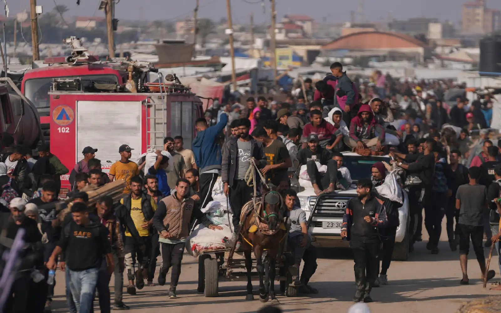 At least 27 Palestinians killed near Gaza aid site
