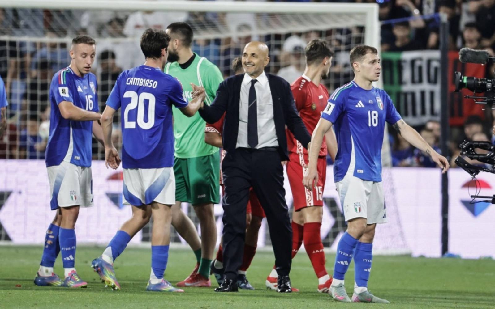Italy struggle but give sacked Spalletti winning send-off against Moldova