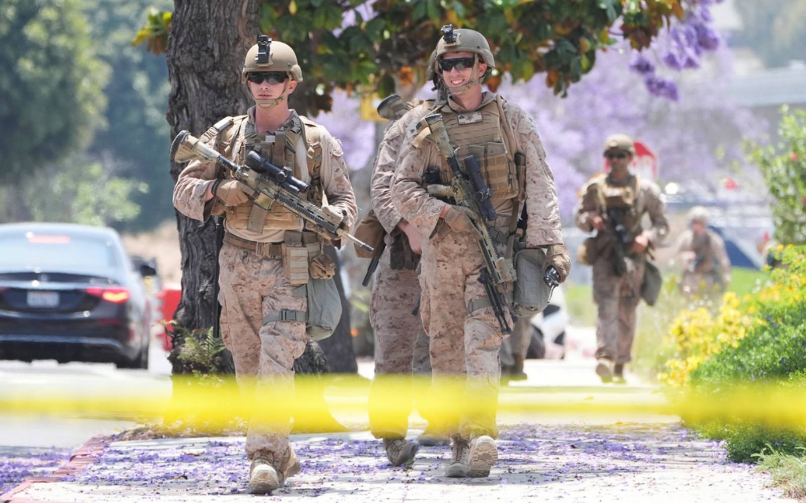US Marines deployed to LA in rare move as more protests expected