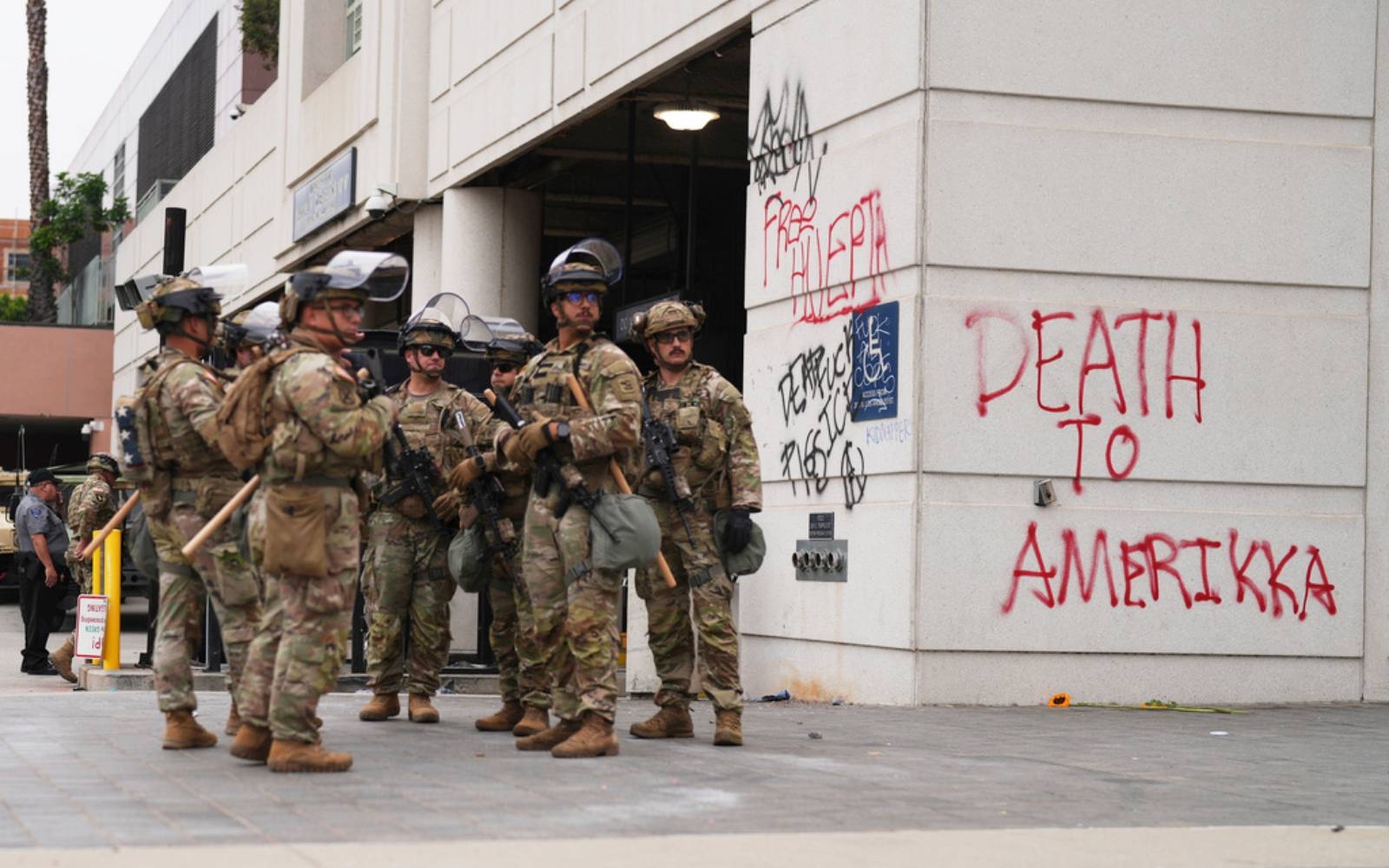California asks court to block US troop deployment in LA