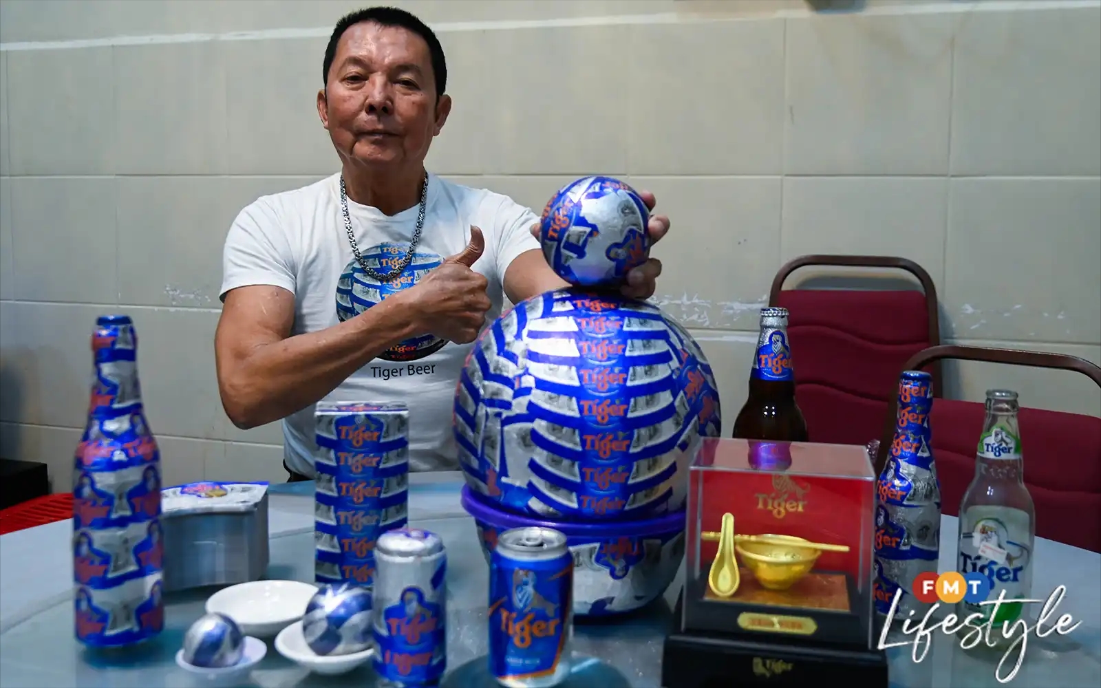 ‘Uncle Tiger Ball' turns 25 years of beer nights into foil art