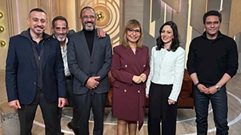 بالصور.. نجوم "قلبي ومفتاحه" في ضيافة لميس الحديدي ثاني أيام عيد الفطر 2025