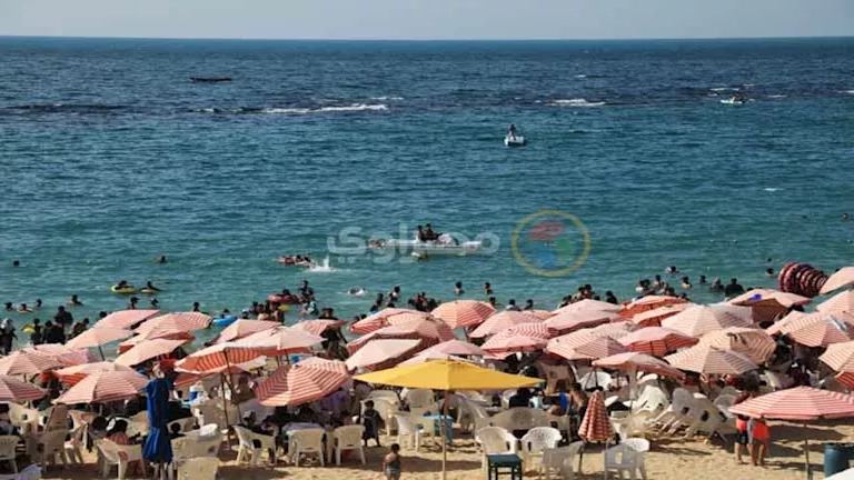 البحر هادئ.. طقس ربيعي وأجواء رائعة ثالث أيام العيد في الإسكندرية