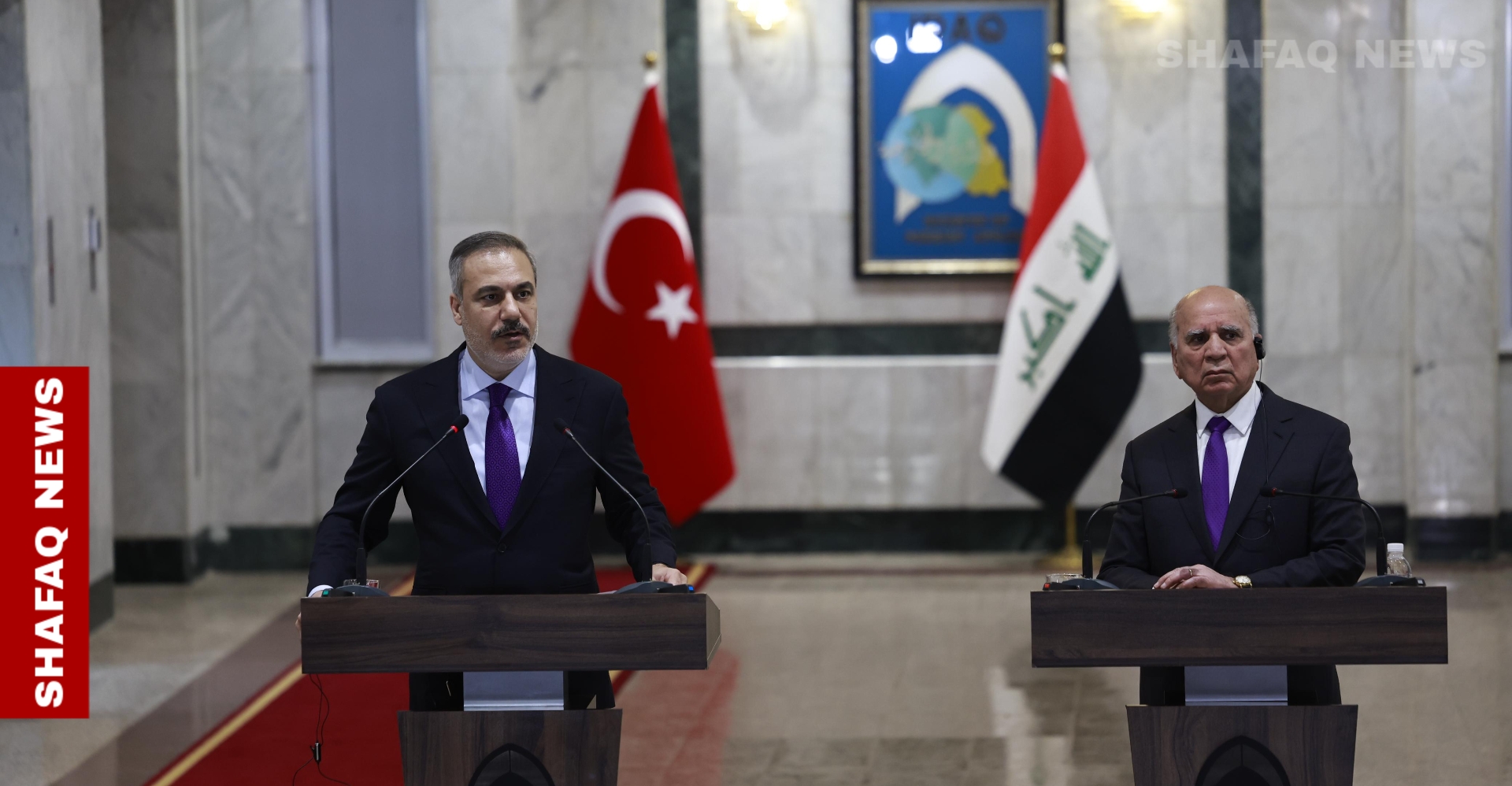 Iraqi, Turkish FMs discuss security, economy, and regional stability