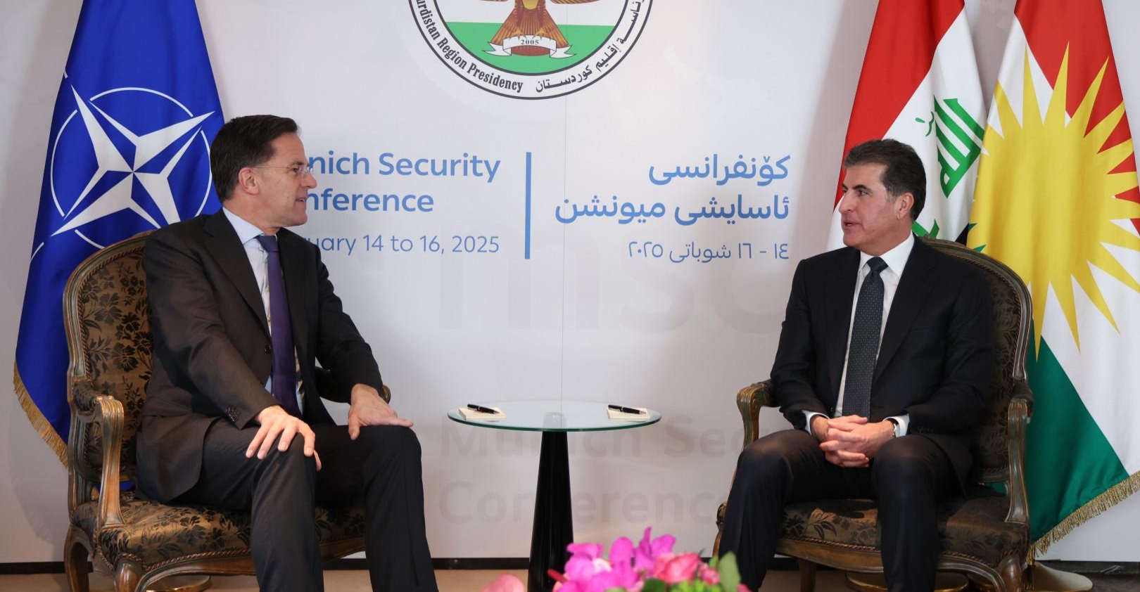 President Barzani at MSC2025: Meeting NATO Secretary General
