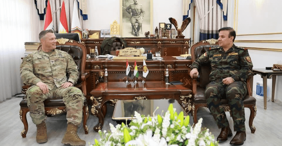 Peshmerga Chief, US official discuss military cooperation