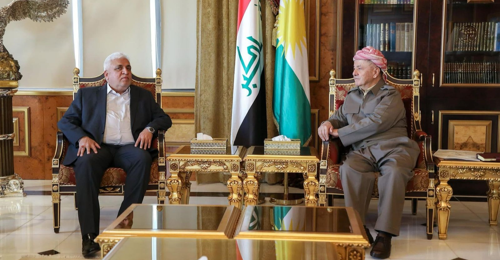 Leader Barzani, PMF chief discuss political, security developments