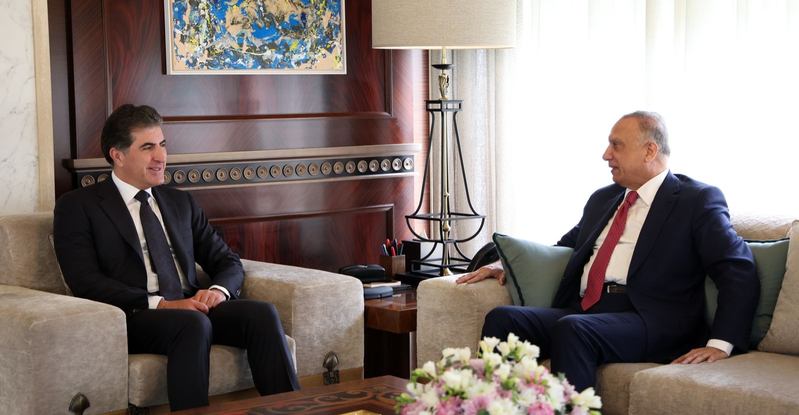 President Barzani, Al-Kadhimi discuss Erbil-Baghdad dialogue