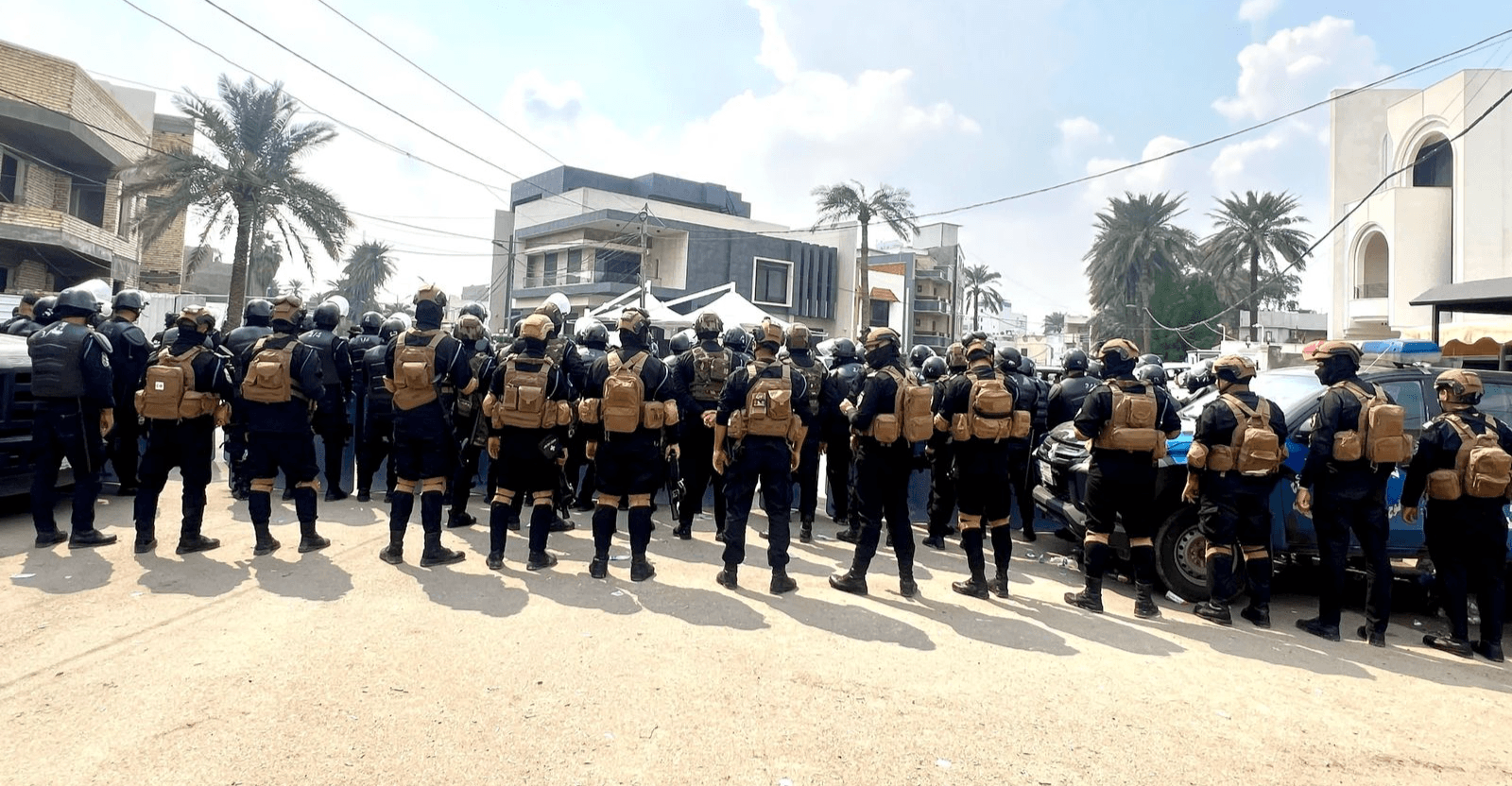 Iraqi security forces re-tighten security around Syrian Embassy in Baghdad