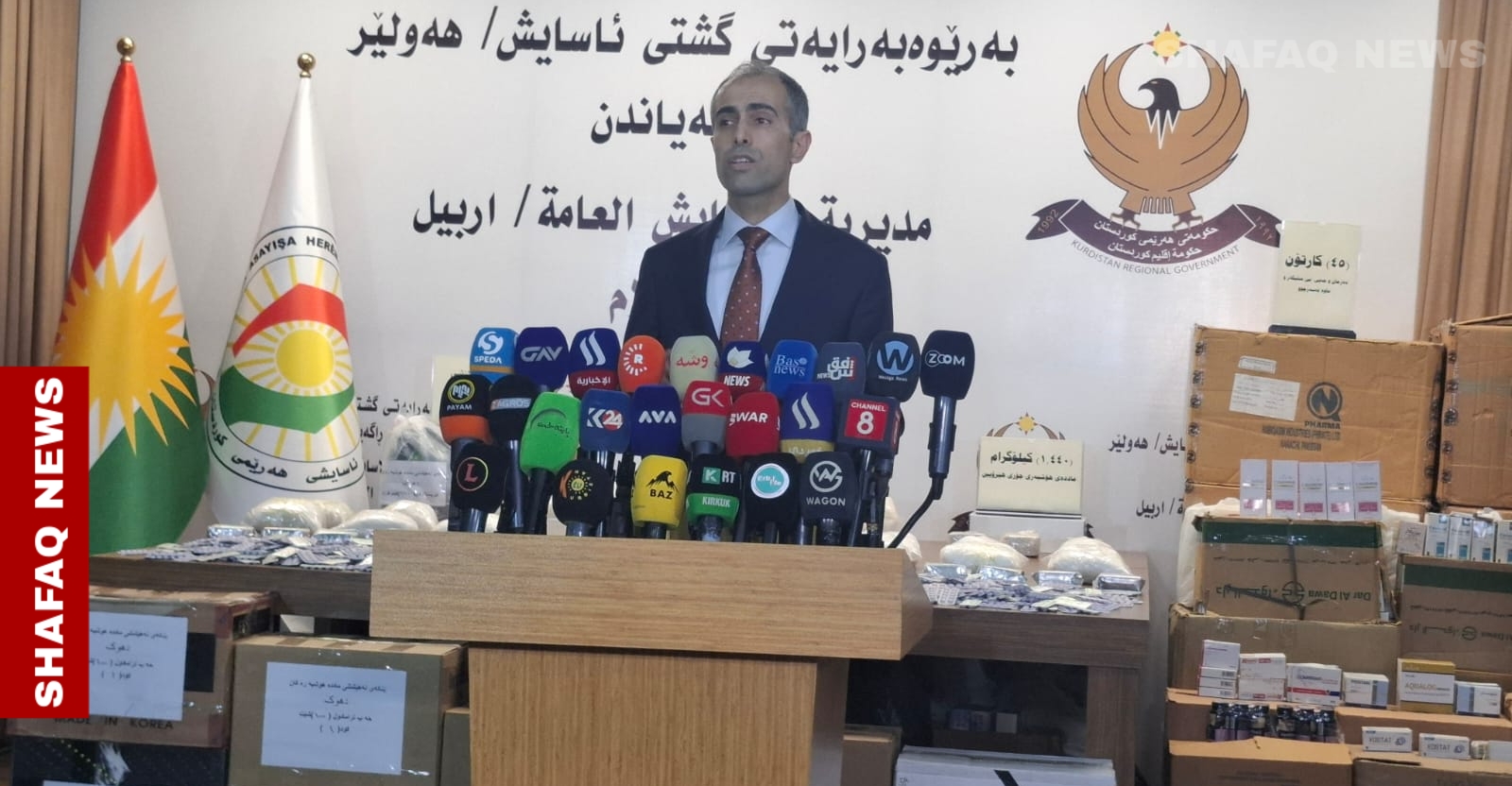 Erbil: 16 arrested, over a ton of Captagon seized