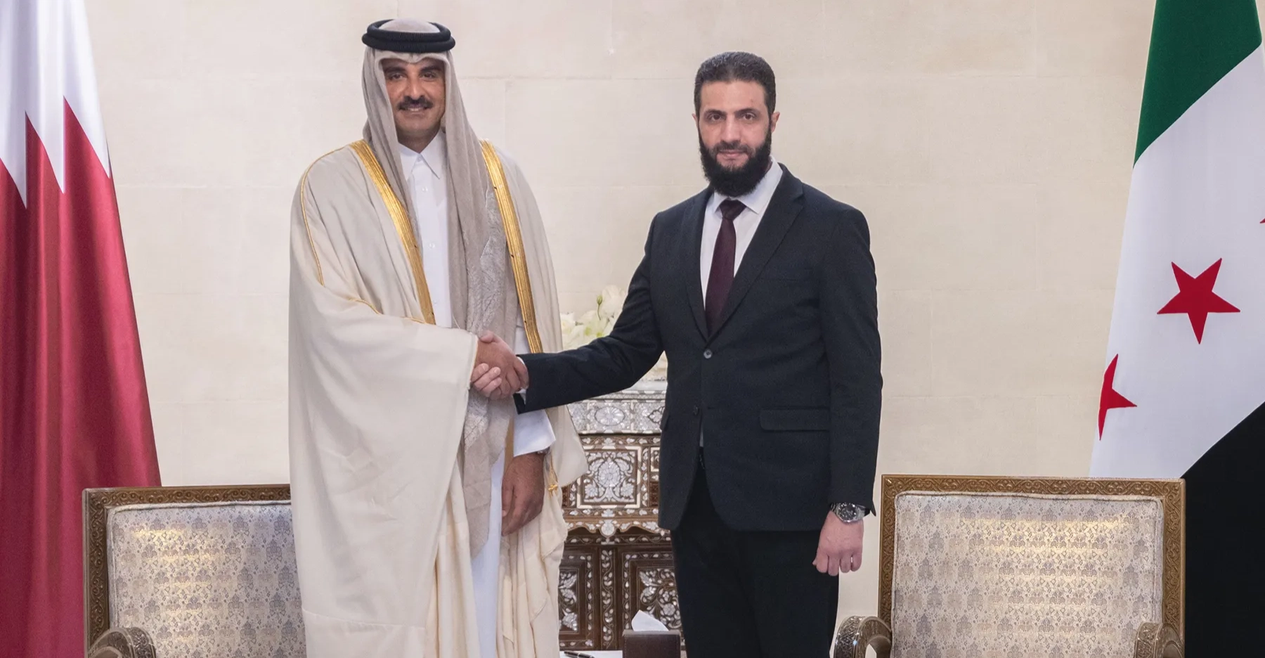 Syria's leader hails Qatar's support in landmark visit