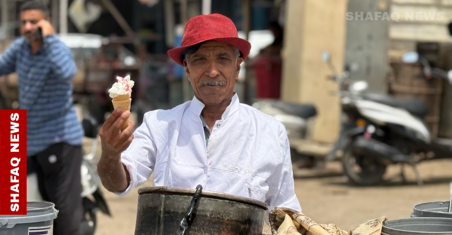 Hilla's ice cream master blends memory and mastic in every scoop