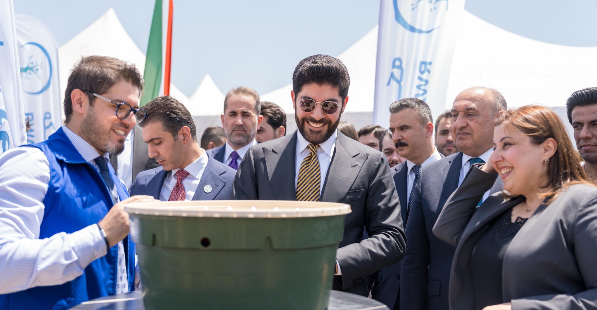 "روانگە" تدشن مشروعاً يساهم في إنتاج ملايين لترات الأوكسجين لأربيل (صور+فيديو)