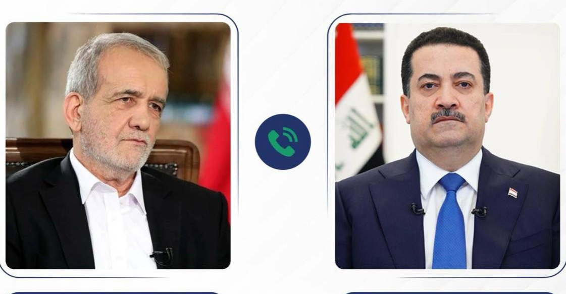 PM Al-Sudani, Iran's Pezeshkian hold call on regional stability