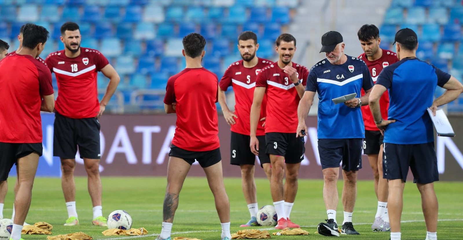 أسود الرافدين ينهون تدريباتهم استعدادا لمواجهة النشامى في عمان