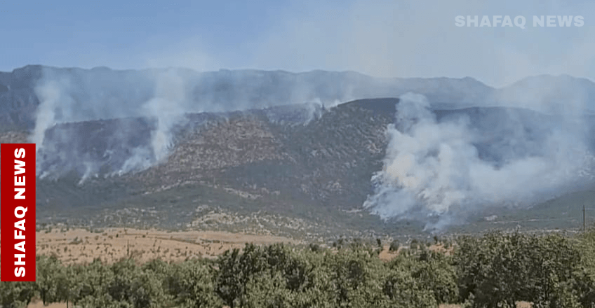 Turkish shelling sparks wildfires in Kurdistan's Duhok