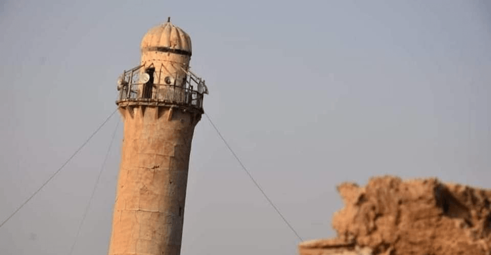 Centuries-old al-Farouq Minaret in Al-Anbar at risk of collapse