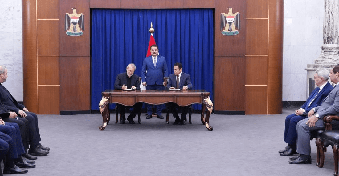 Iraq's Al-Sudani with Iranian Security Chief: Security memorandum sealed