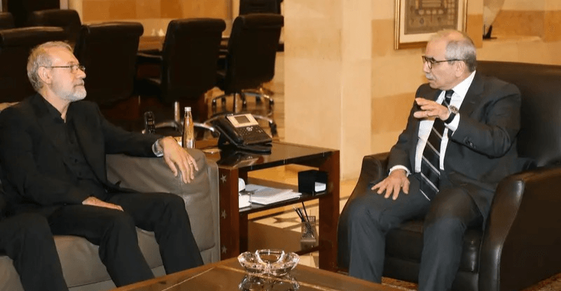 Lebanon's PM holds talks with Larijani in Beirut