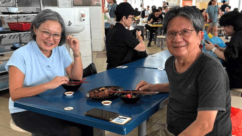 Sylvia Lim catches up with husband Quah Kim Song after new WP candidate introductions