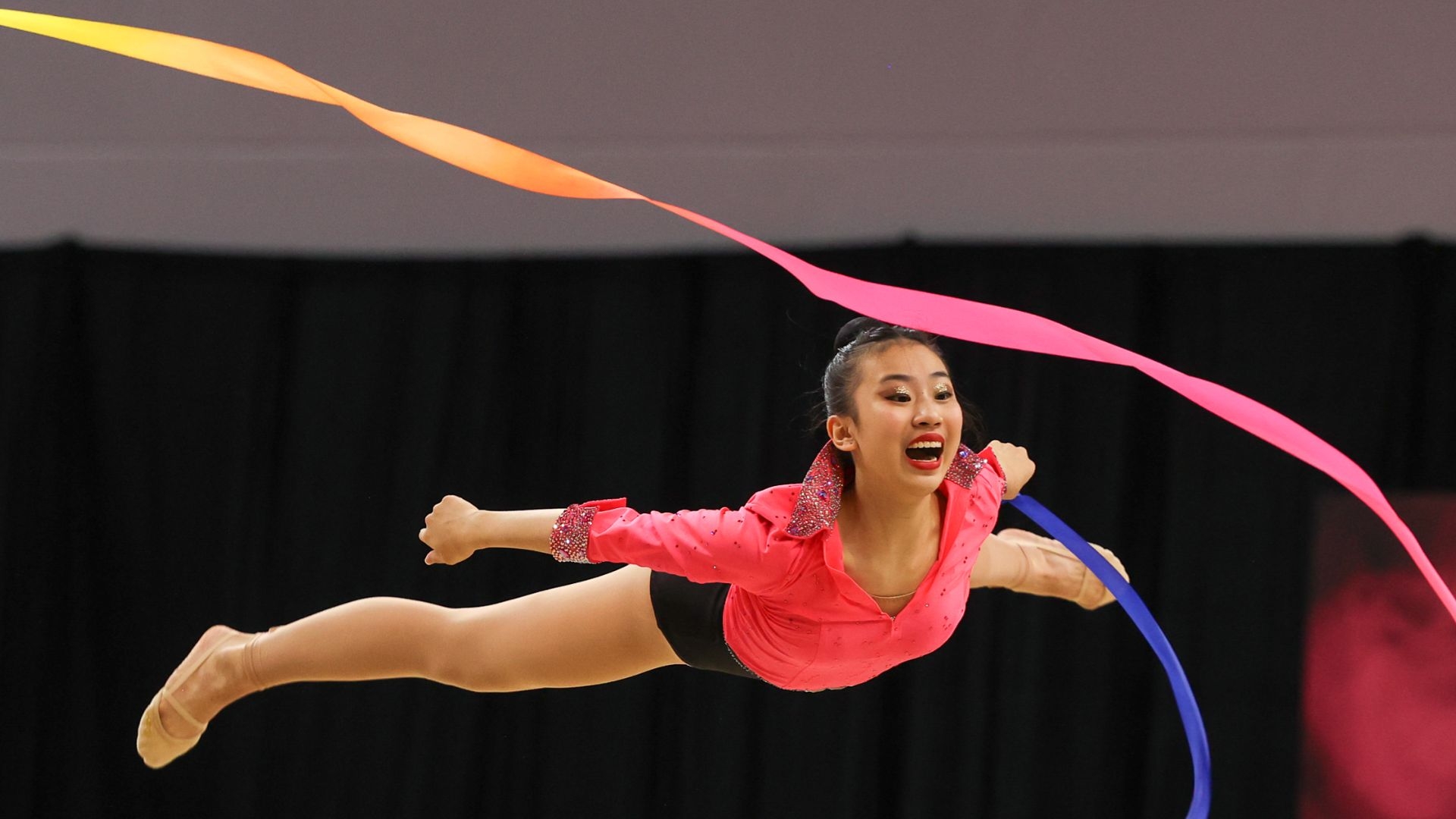 Mikayla Yang from Team Singapore finished fifth in the hoop final at the 2025 Rhythmic Gymnastics Asian Championships