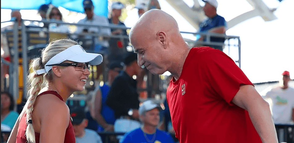From tennis to pro pickleball: Tennis legend Andre Agassi eliminated in the second match of a US Open Pickleball event