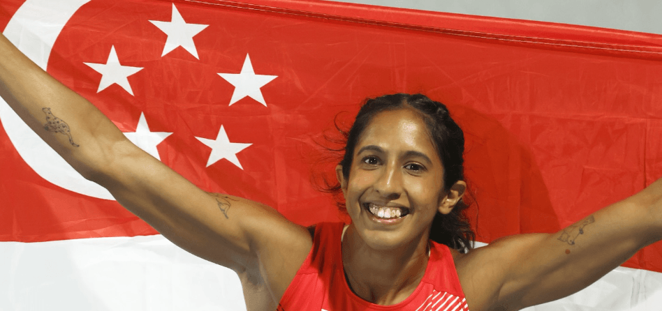 S'pore sprint queen Shanti Pereira won silver in the 100-meter race at the Asian Athletics Championships