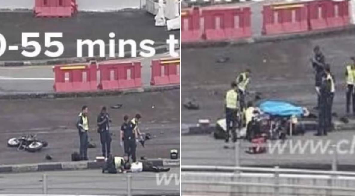 Young motorcyclist sent to hospital unconscious after bike skids at Tuas Checkpoint
