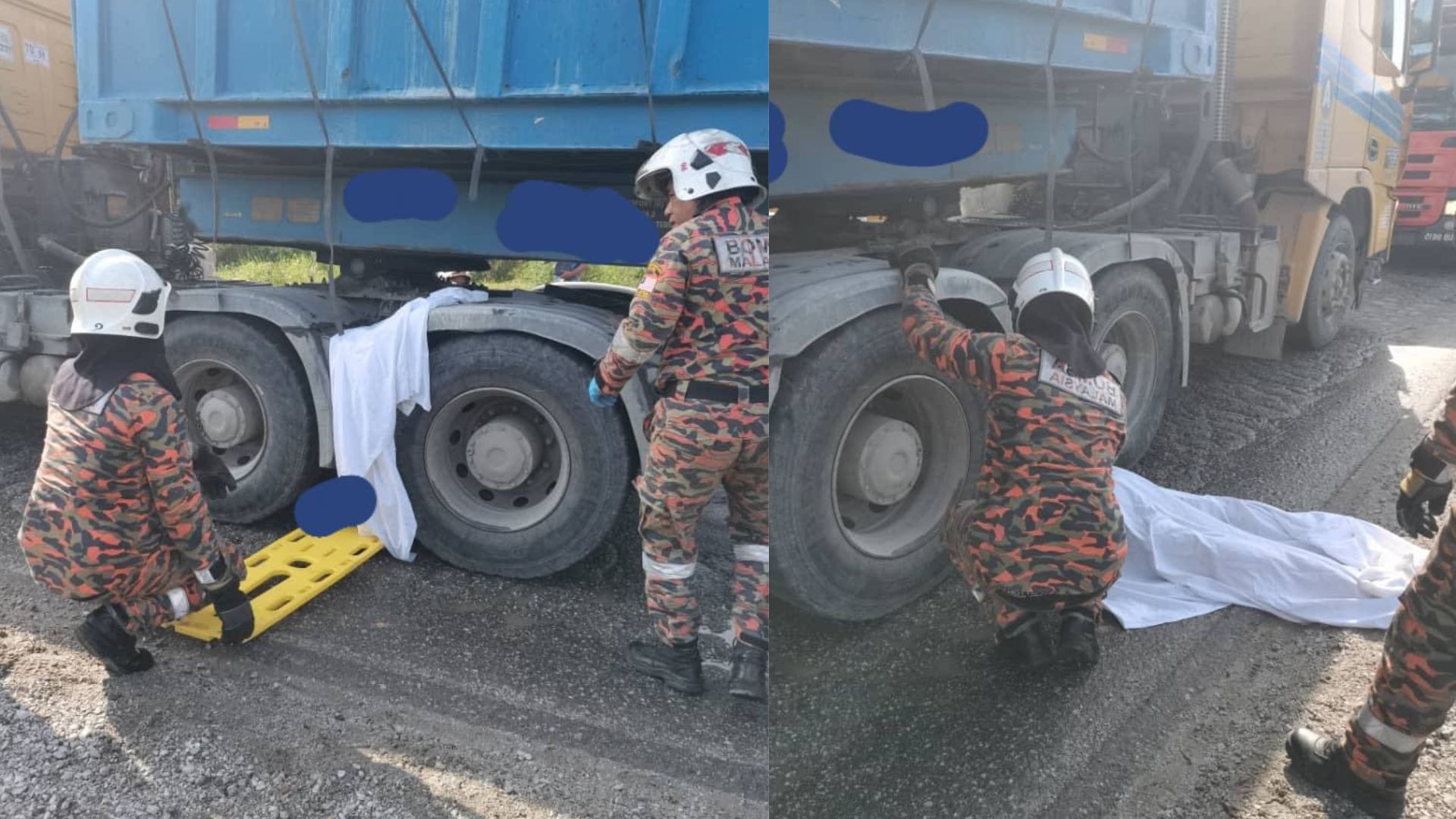 Singaporean cyclist was run over by lorry in Kulai after hitting pothole, resulting in fatality