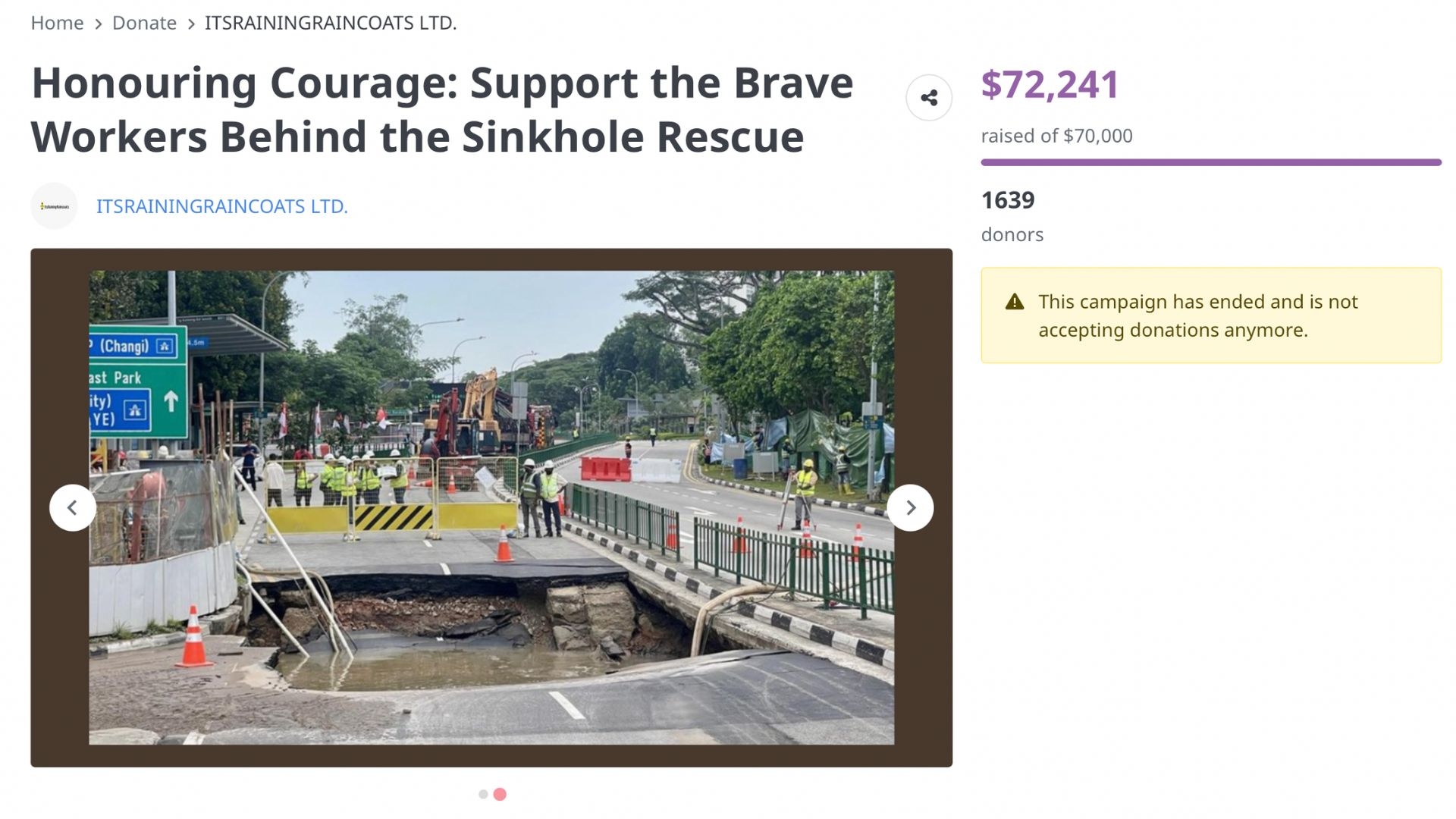 Over $70,000 raised for 'migrant heroes' of Tanjong Katong sinkhole rescue