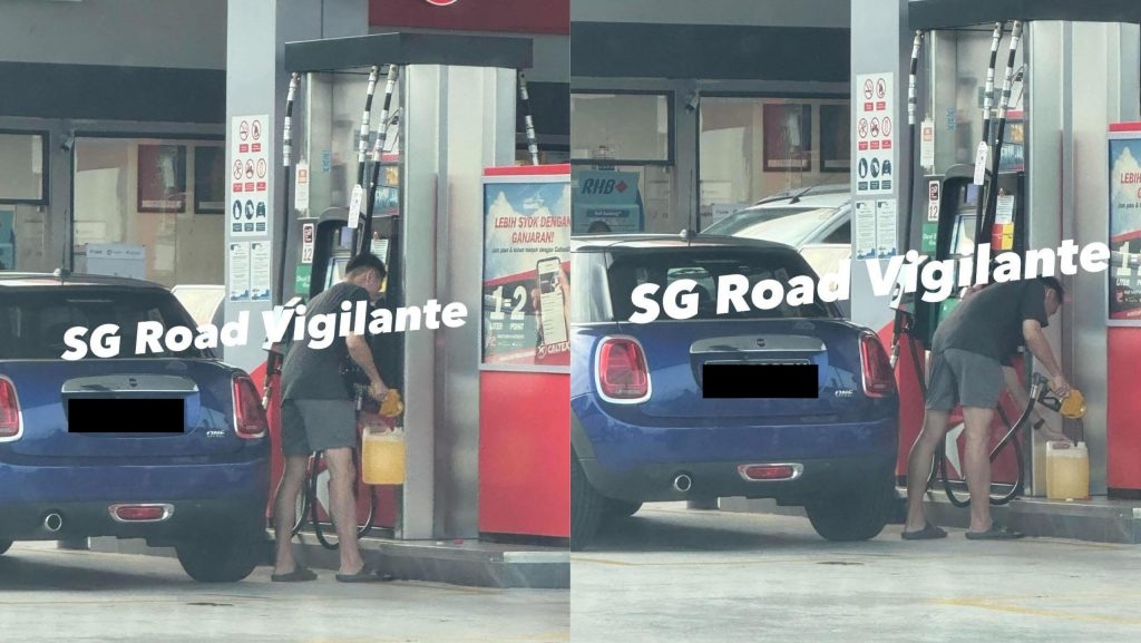 SG Road Vigilante? Singaporean vehicle allegedly caught refuelling illegally with subsidised RON95 in Johor — Netizens react