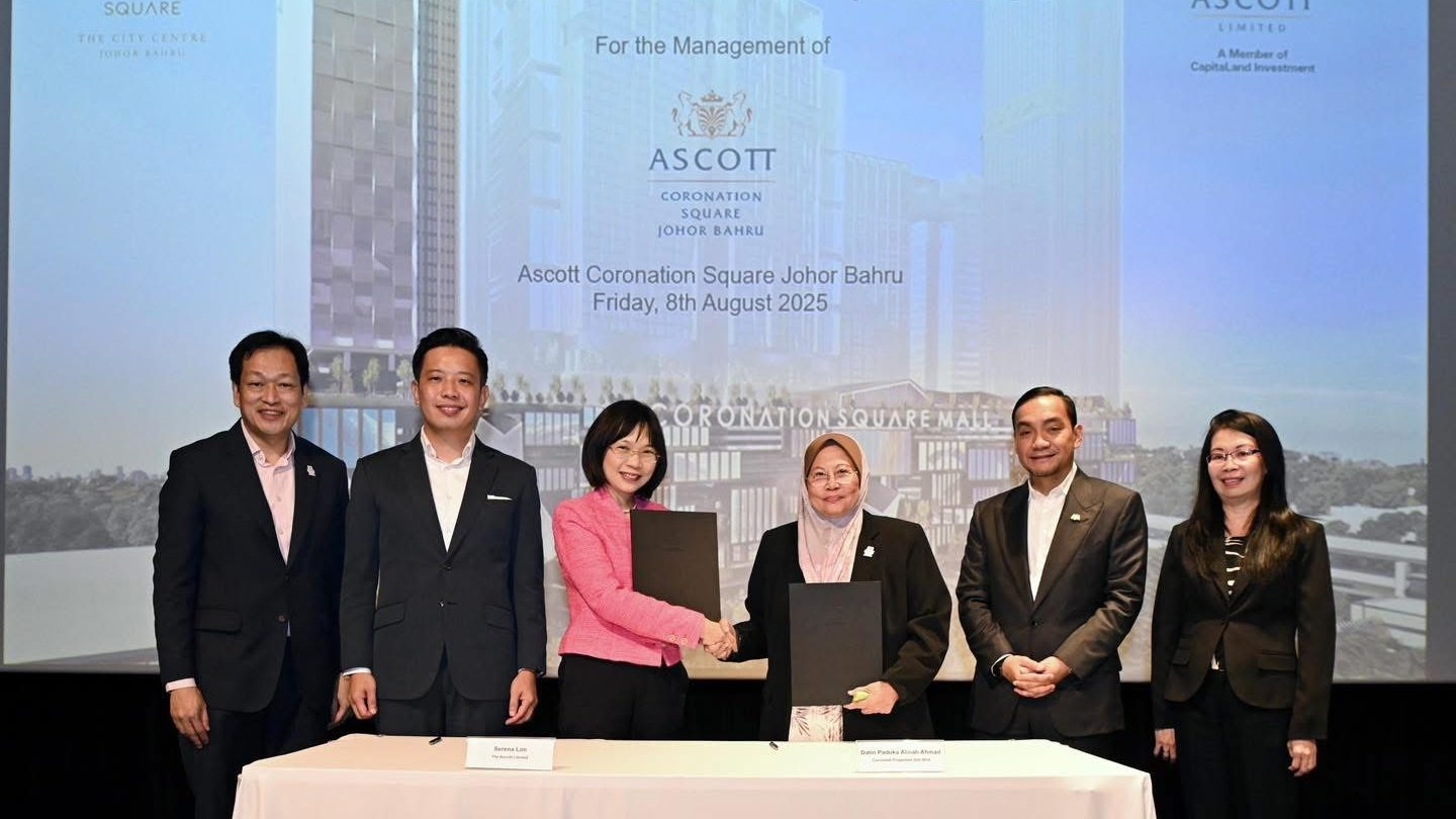 Singapore and Johor partner to train talent for special economic zone, unveil Ascott Coronation Square
