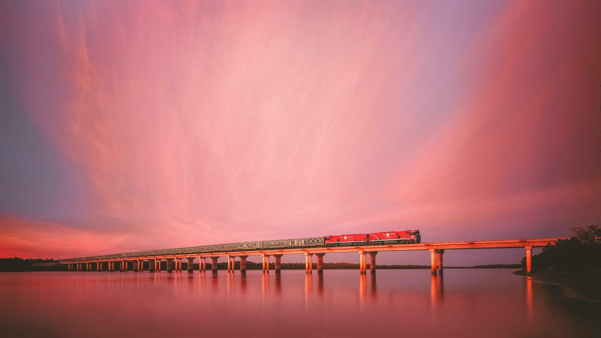 The Ghan has been recognised as the fifth best luxury train ride in the world