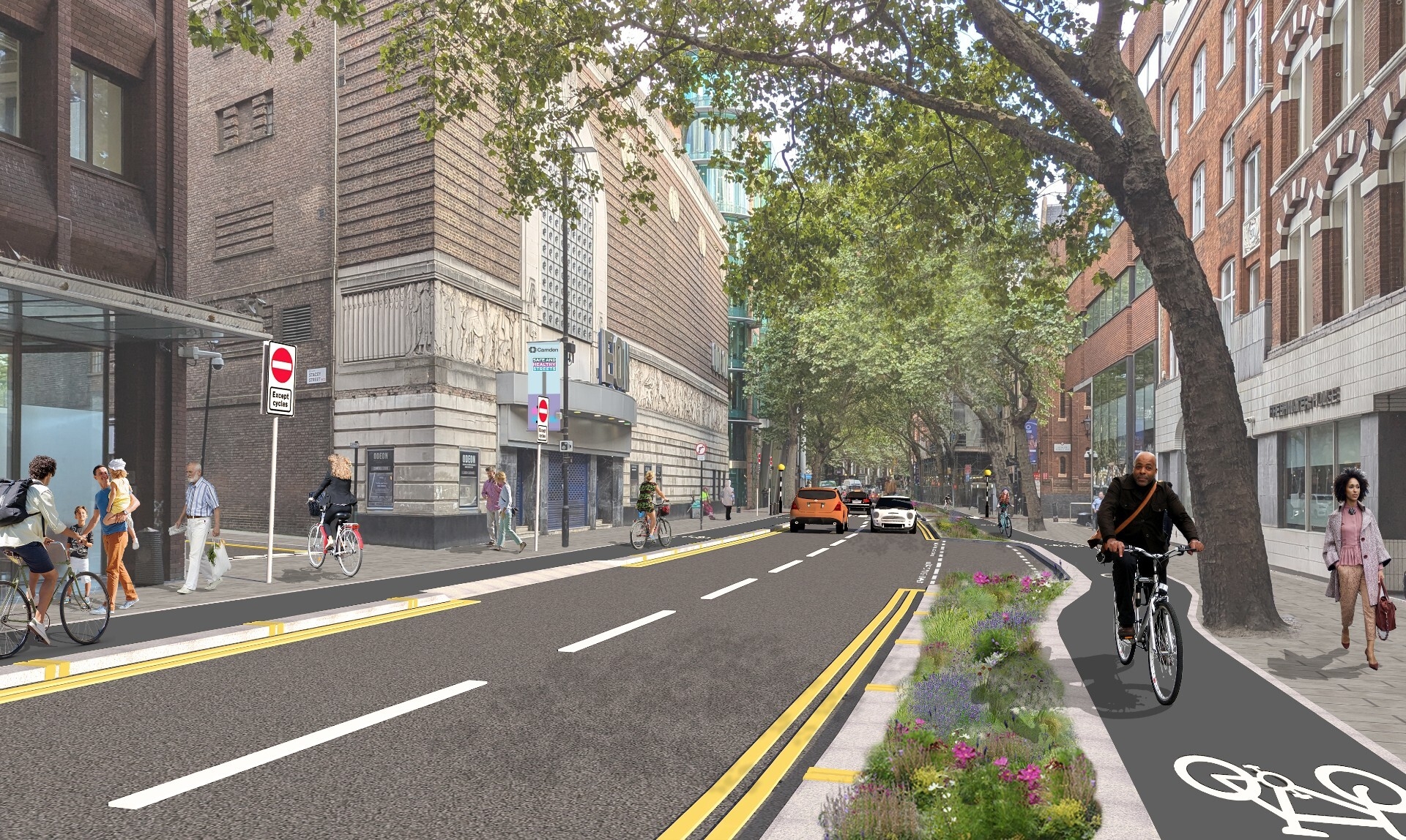 One of the West End's most famous streets is getting a cycle-friendly makeover