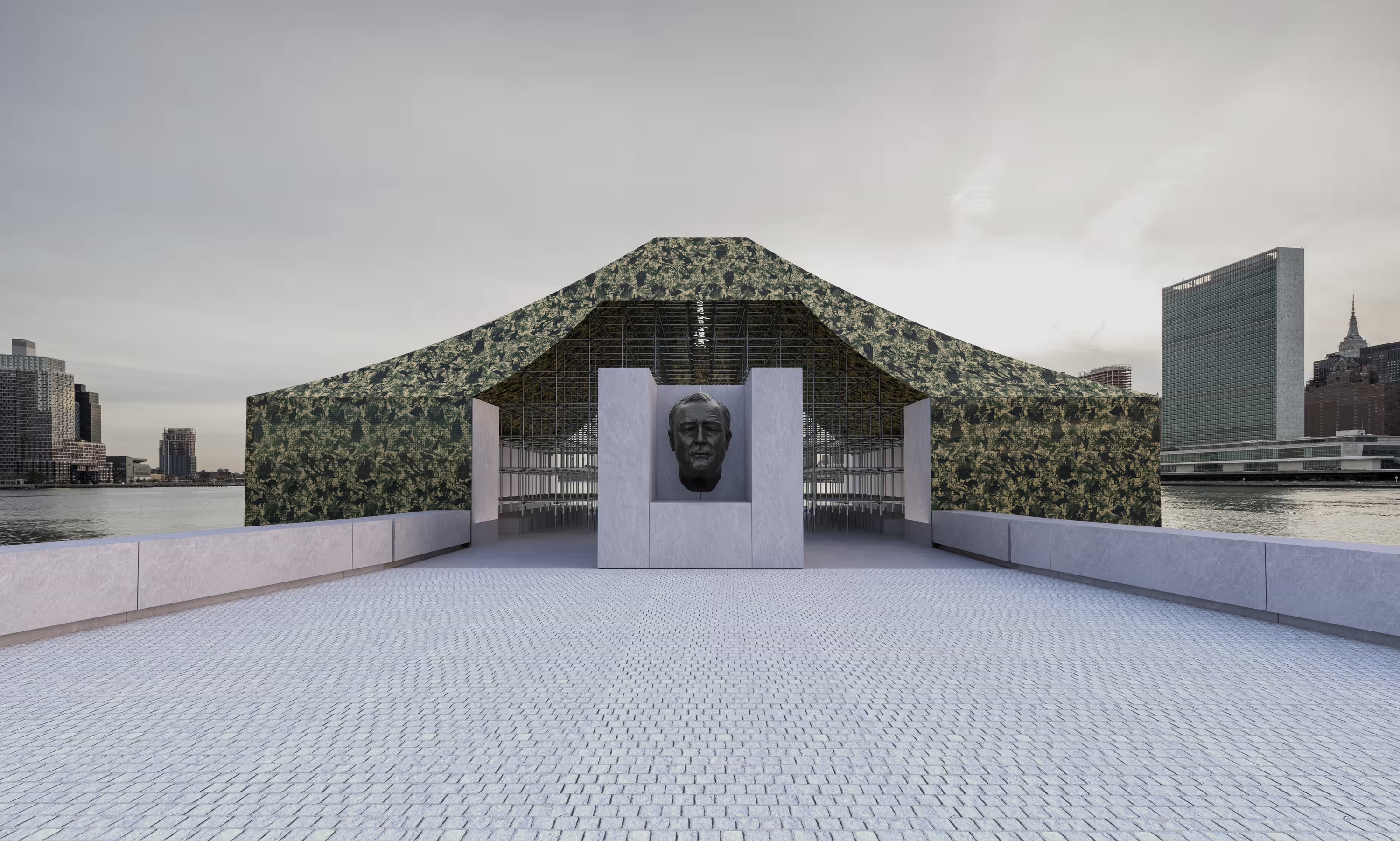 A new Ai Weiwei installation will cover Roosevelt Island in camouflage netting