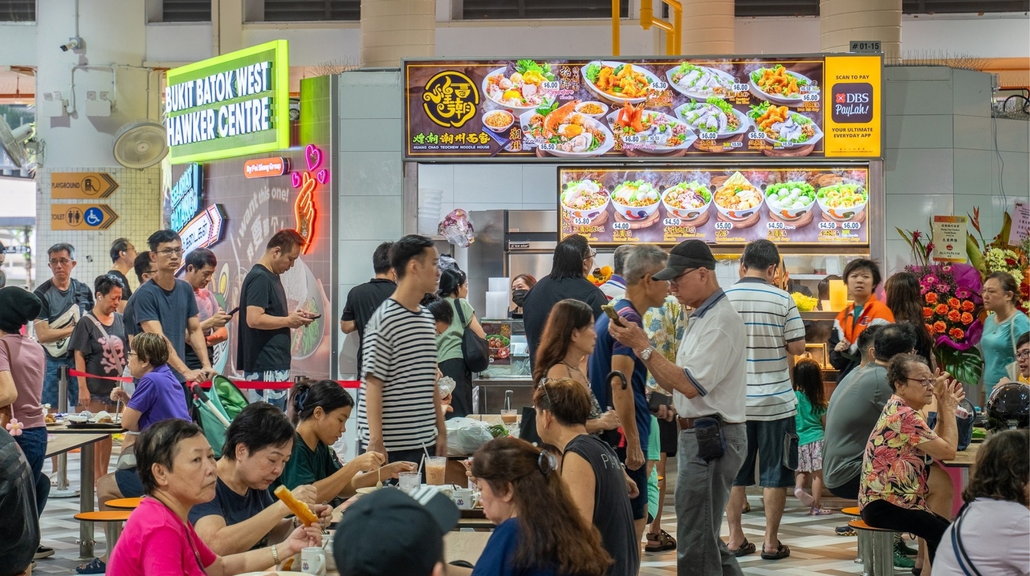 Bukit Batok West Food Centre is now open with 22 food stalls and 80 tables