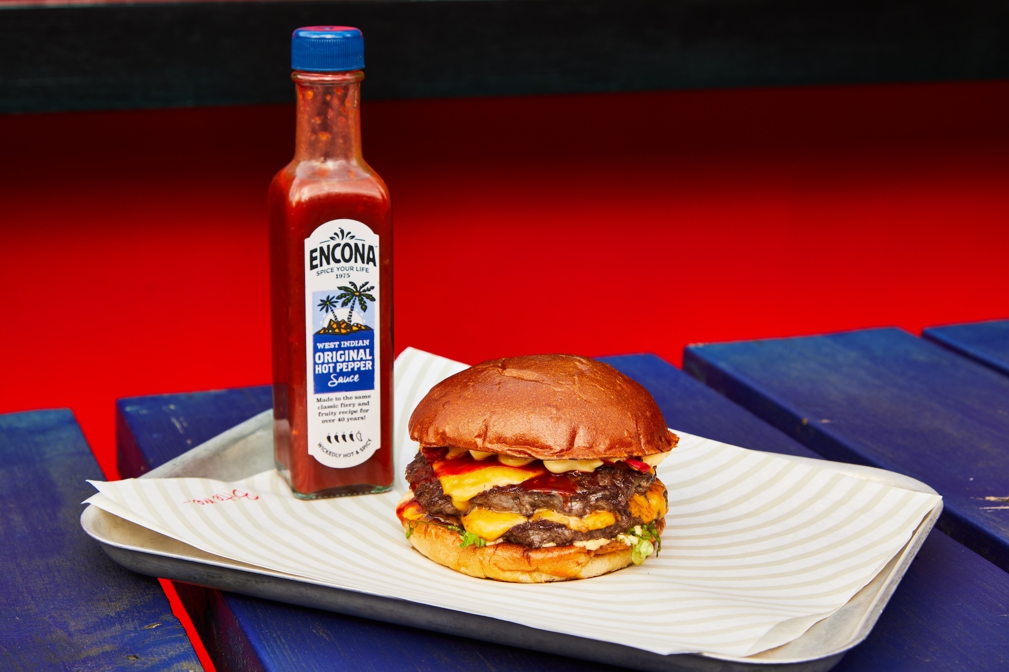 You can now try exclusive Encona hot sauce dishes from London's top food vendors at Time Out Eat Street in Between the Bridges