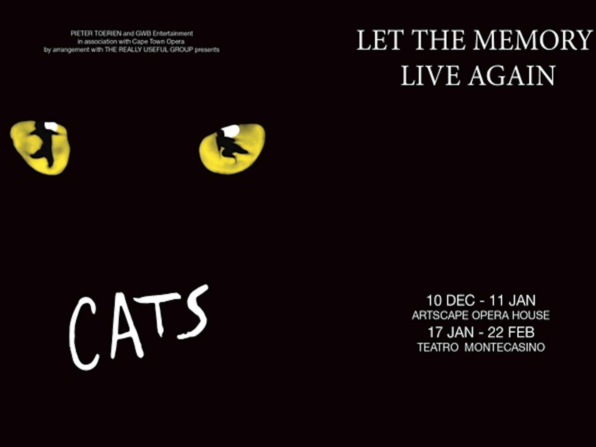 CATS pounces on Cape Town this December!