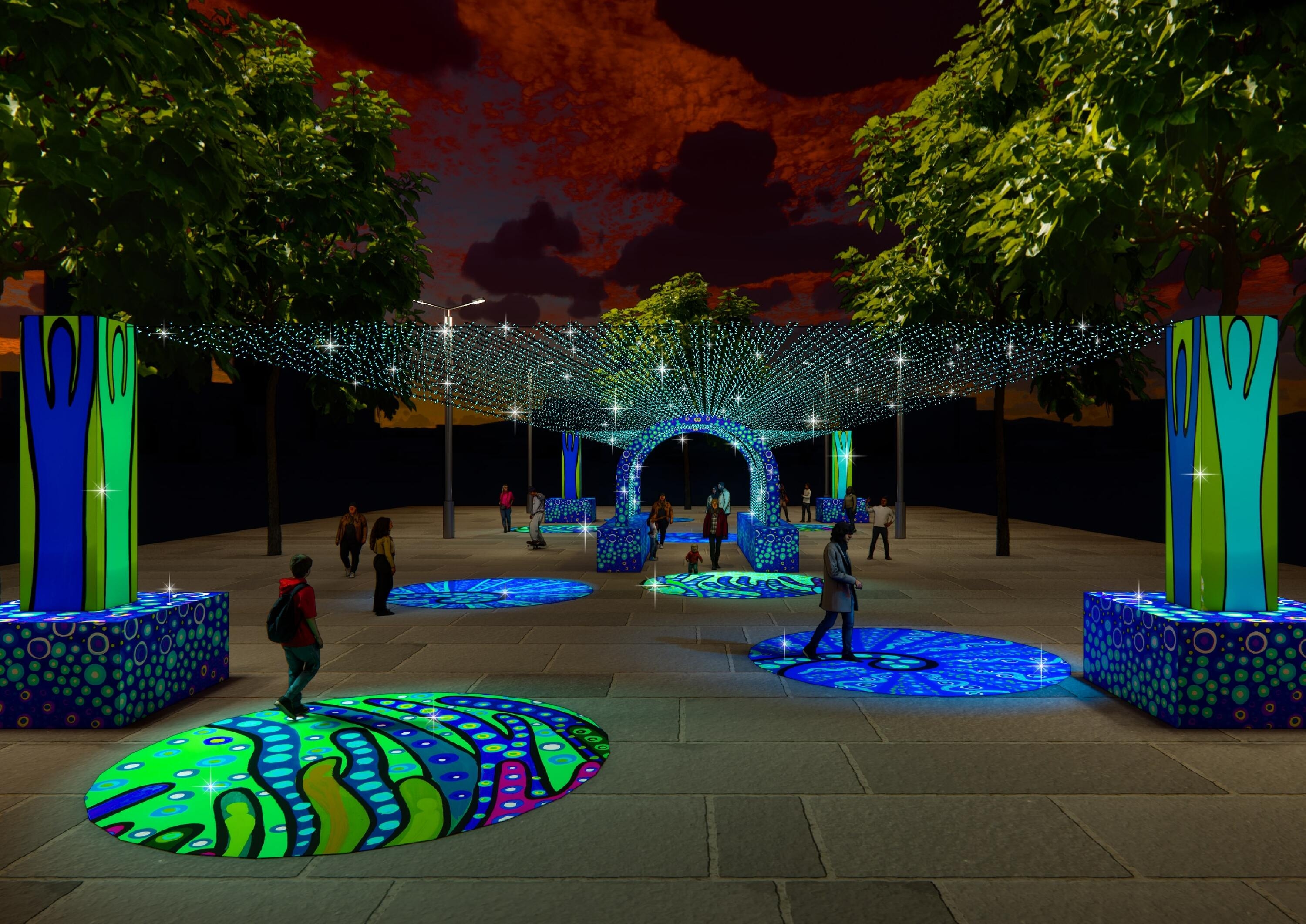 Good news! The entire light walk for Vivid Sydney will be free to explore this year